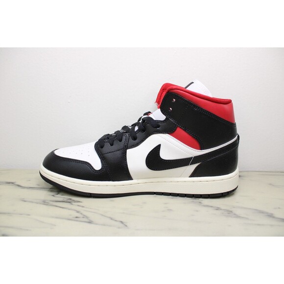 Nike Air Jordan 1 Mid Women's Sneakers-Black/Gym Red (US 12 Women’s) NEW IN BOX - Picture 6 of 13
